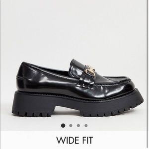 ASOS wide fit chunky platform loafers